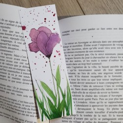Marque-page Fleur Violette